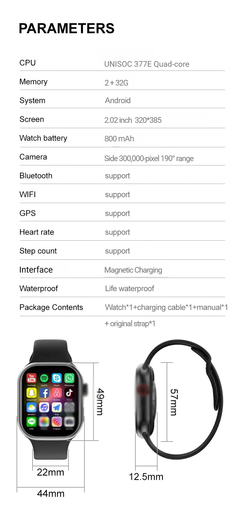 Smart Watch Hello Watch Sim